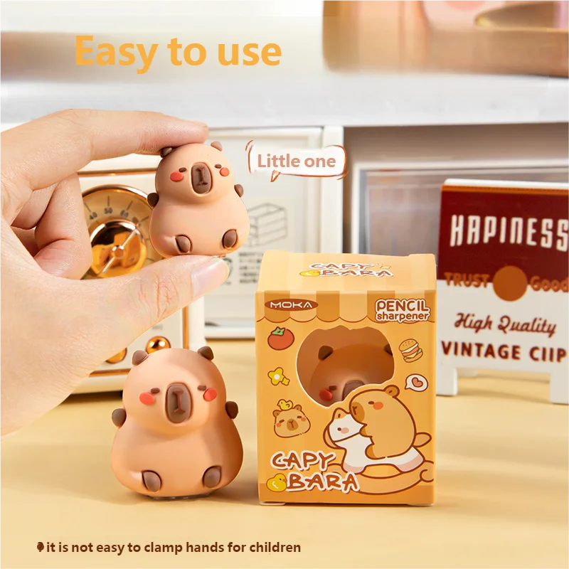Adorable Cartoon Character Pencil Sharpener - Mini & Portable Design, Perfect for Kids and Students, Fun School Essential