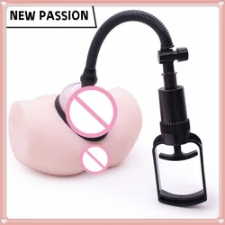 Manual Pussy Pump Female Breast Massager Vaginal Clitoral Suction Cup Enlarged Vacuum Pump Cover Nipple Stimulator Adult Sex Toy