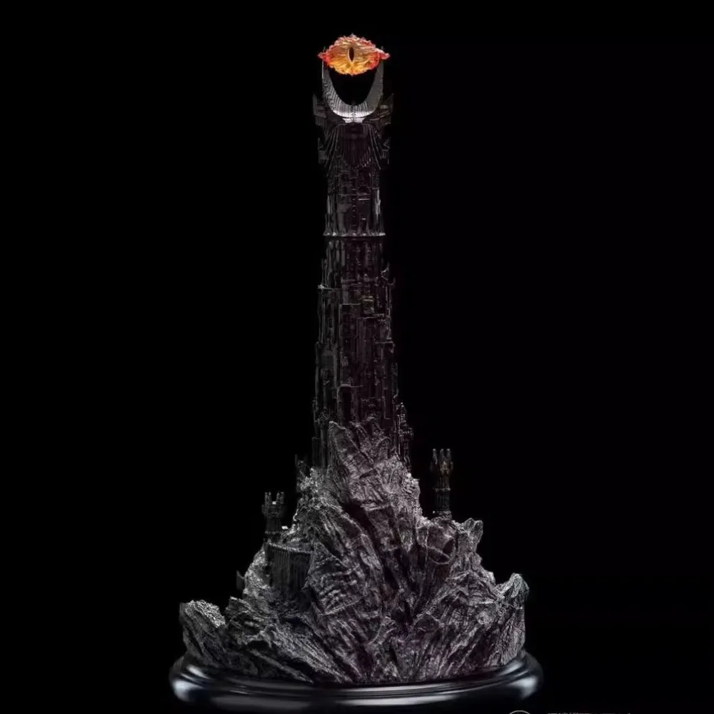 

19cm Mordor Dark Tower Sauron Middle Earth Lugburz Movies TV Peripheral PVC Action Figure Desktop Ornament Model Crafts Gifts