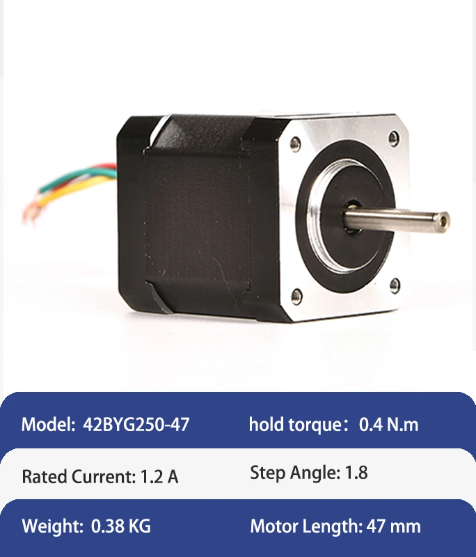 2 uds Emtech 2 fases NEMA 17/23/34 Motor paso a paso para máquinas CNC y máquina de coser Servo Motor paso a paso