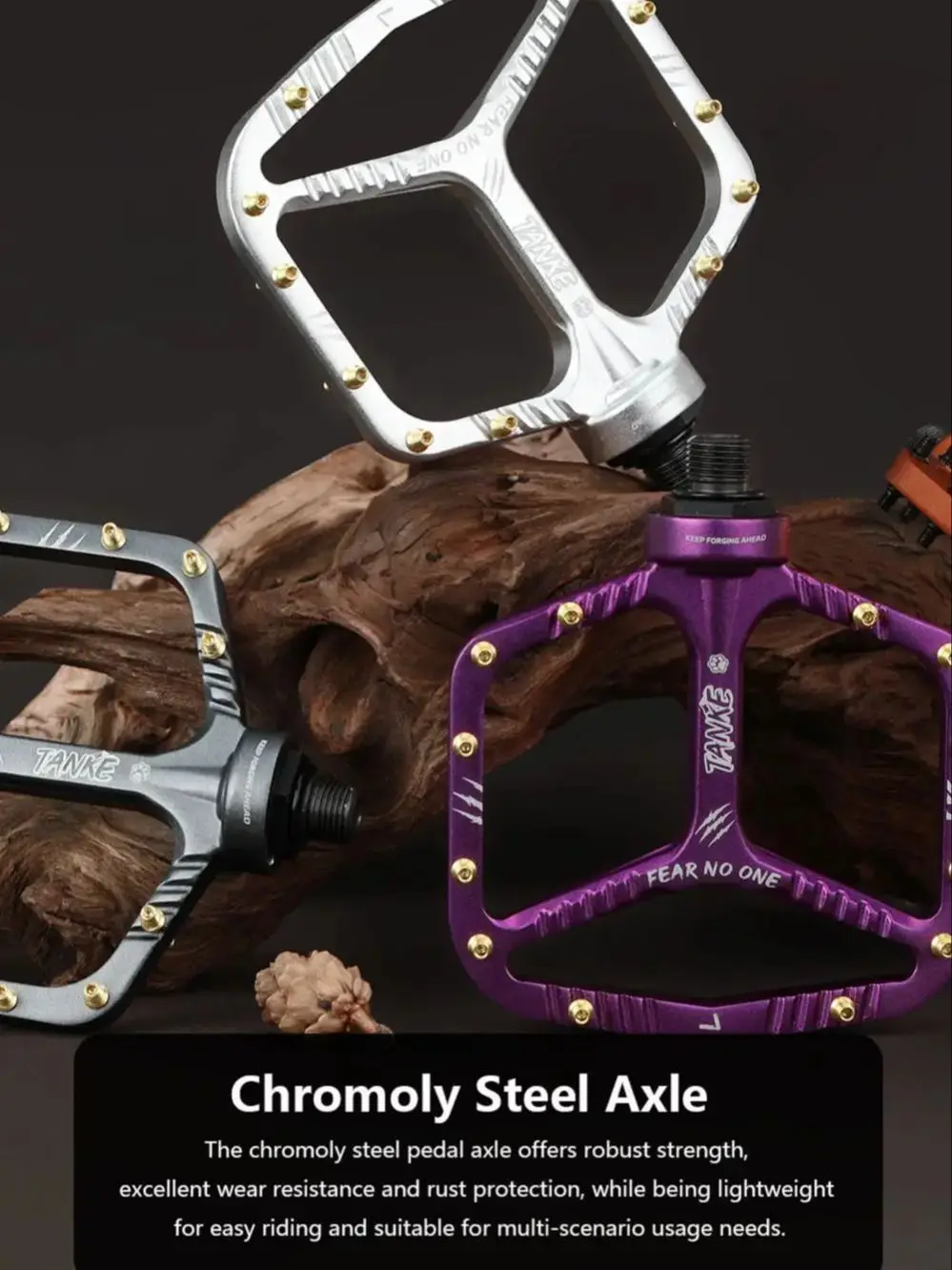 AliExpress TANKE MTB Pedals-Lightweight Aluminum Alloy Bicycle Pedals(12 Non-Slip Pins/Side)with Grease&Bearing Mountain Bike pedal TP-90