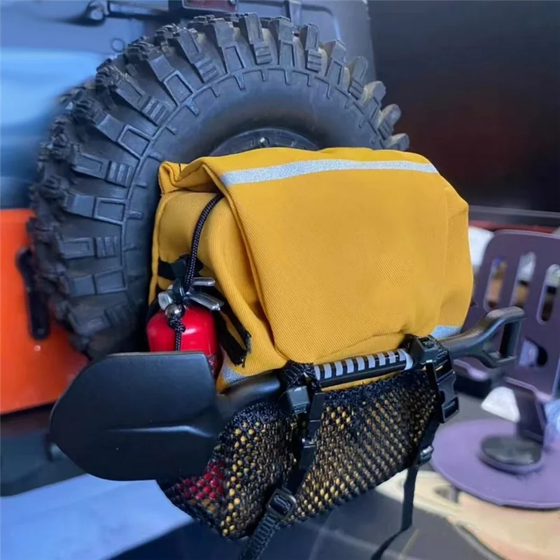 B05C-Scale Simulation Backpack Backpack For 1/10 1/8 RC Car Simulation Backpack For 1/10 1/8 RC White
