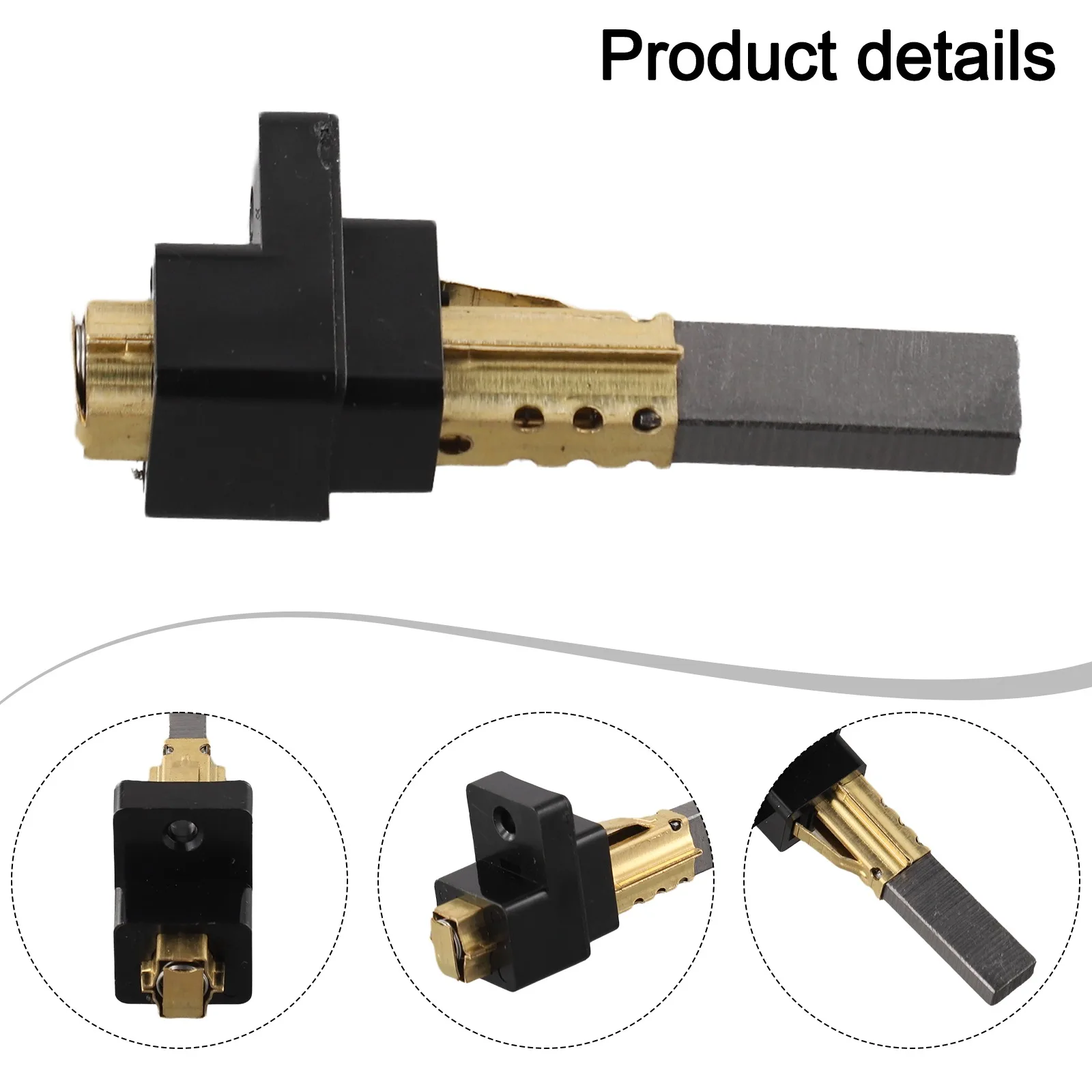 Vacuum Cleaner Carbon Brush Replaces For Vacuums Motor Carbon Brush Holder 6.5X11X32mm Sweeping Machine Spare Accessories