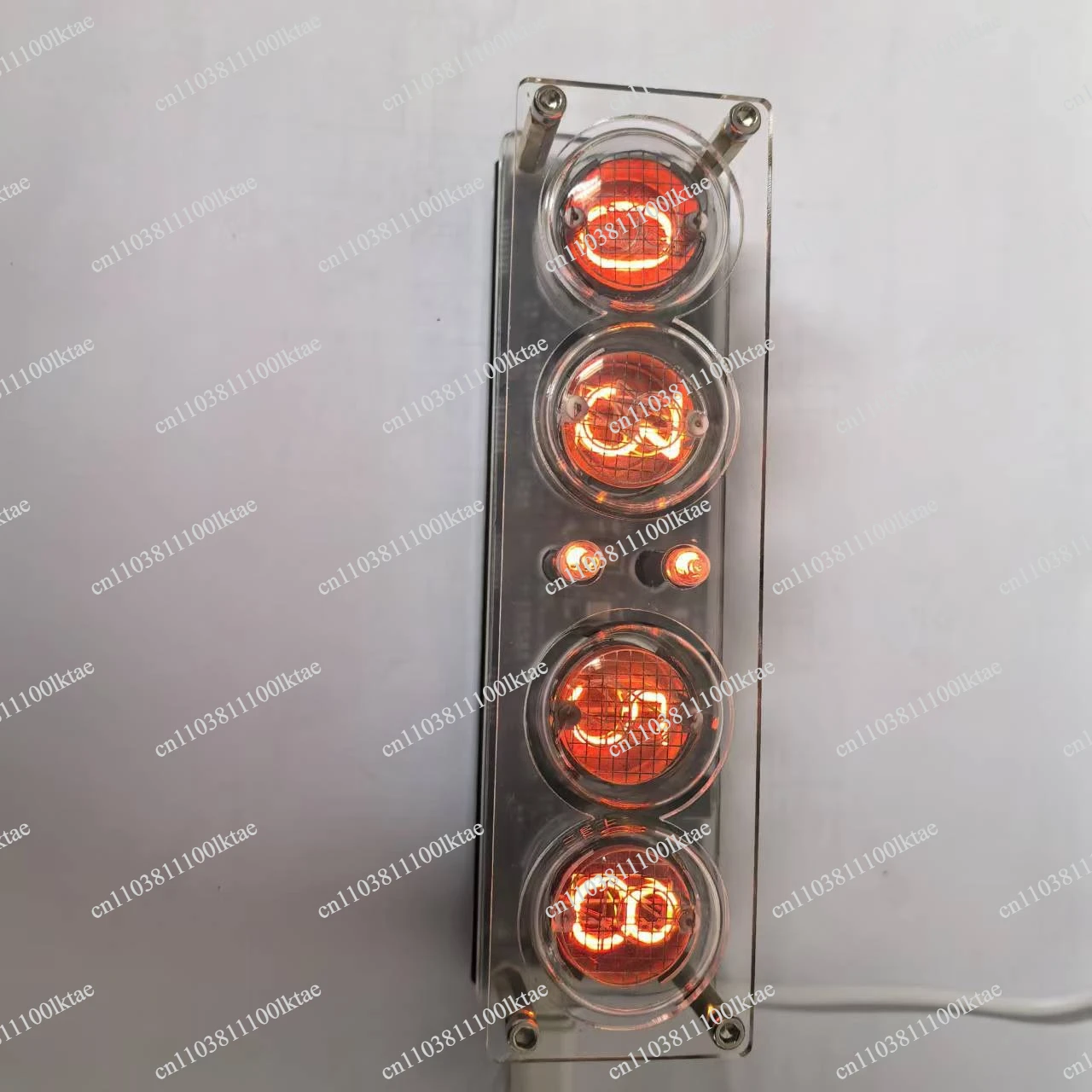 Vintage True Glow Tube Colorful LED Backlight Vintage Clock Desktop Gift
