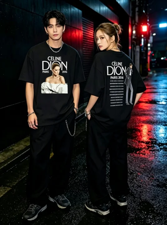 2026 Vintage Portrait Poster Graphic T Shirt White Short Sleeve O-neck Cotton Casual Unisex Tees
