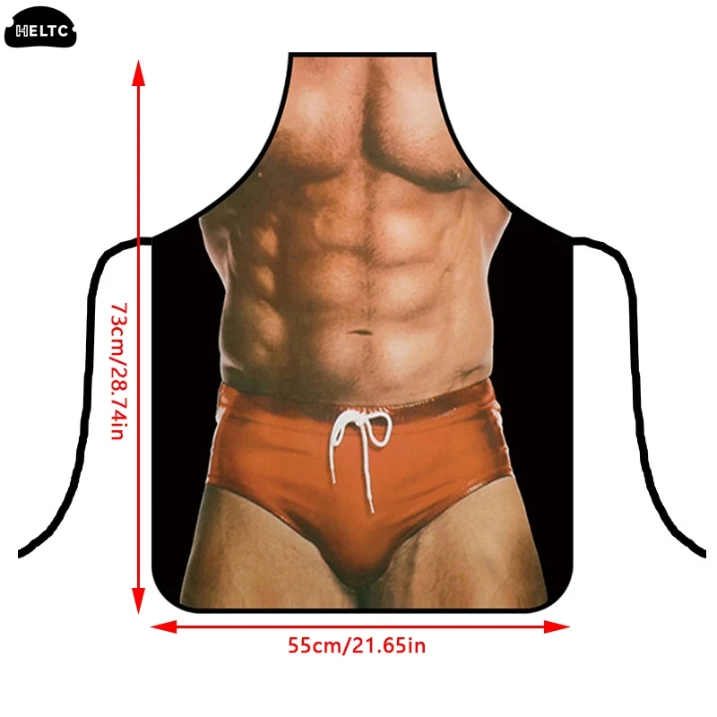 1*Cotton Women Apron Funny Novelty Women Sexy Kitchen Apron Naked Men Women Sexy Rude Cheeky Cooking Bbq Party Man Apron Kitchen