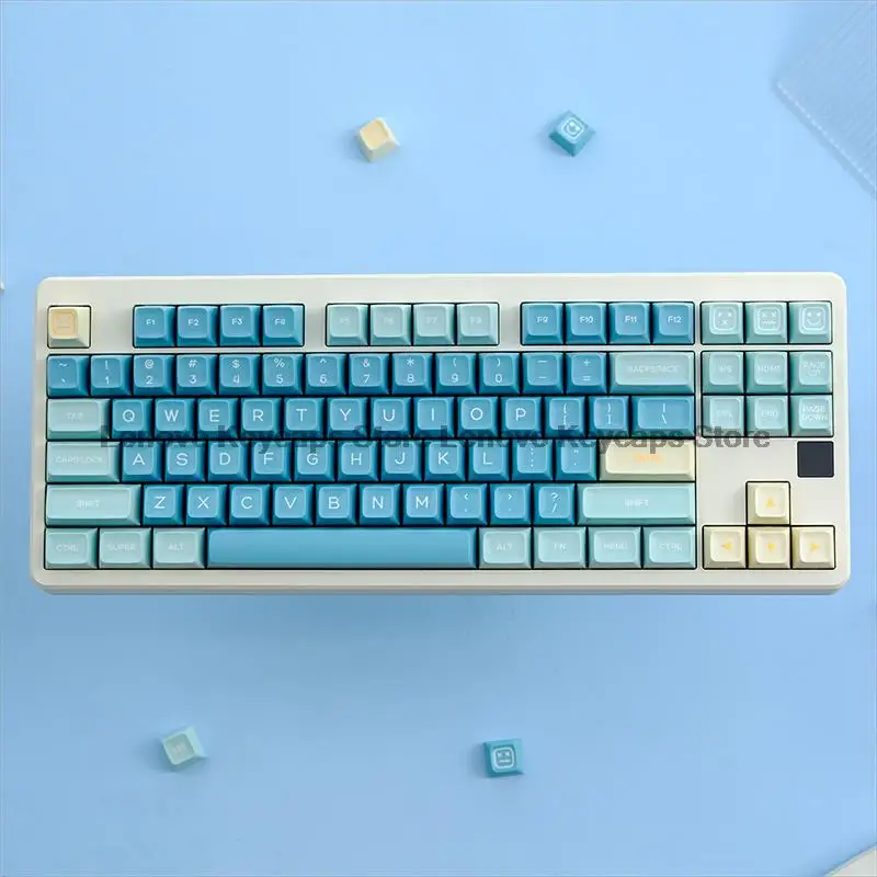 160 Keys GMK Keycap Sea Salt Lemon PBT Double Shot Keycaps SA Profile Key Caps For Cherry Mx Switch Mechanical Keyboard Custom