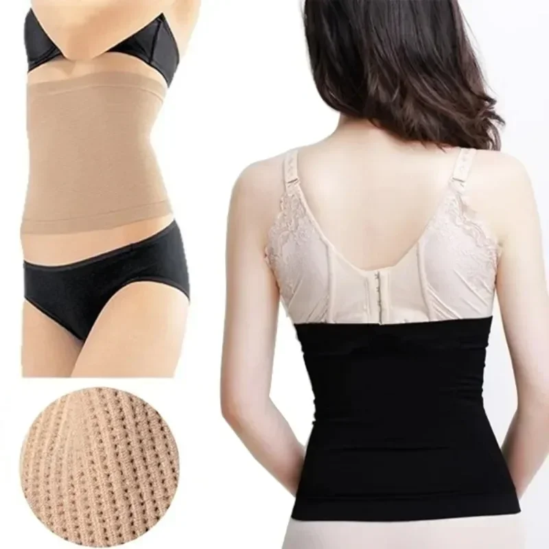 

Slimming Belt Waist Support Lumbar Sheath Flat Stomach Abdominal Nylon Shapewear Anti Cellulite Patch Strap Shapewear