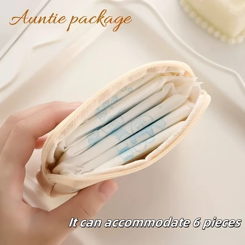 Disney Princess Makeup Bag Mini Cute Portable Washable Travel Cosmetic Pouch Sanitary Napkin Holder for Women Gift Idea