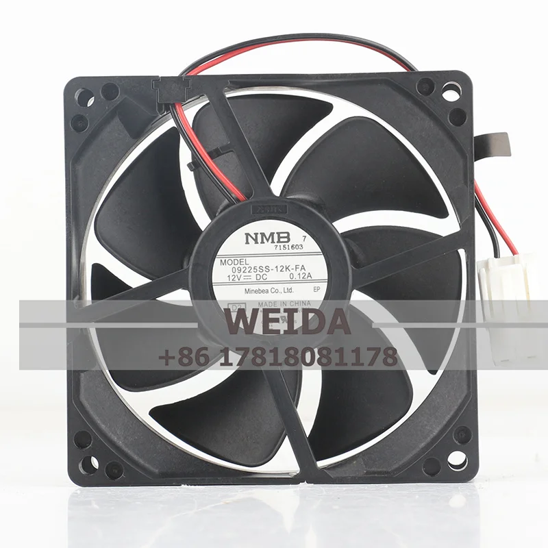 

NMB 09225SS-12K-FA 9025 12VDC 0.12A Computer case Power fan 9CM Silent refrigerator 90 x 90.25MM