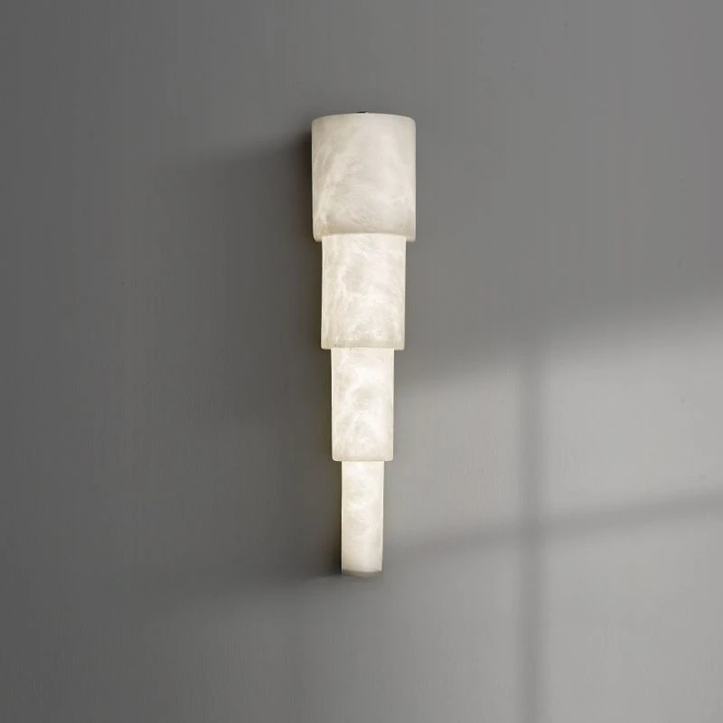 Natural marble wall lamp Living room background wall Modern simple entrance aisle lamp French light luxury