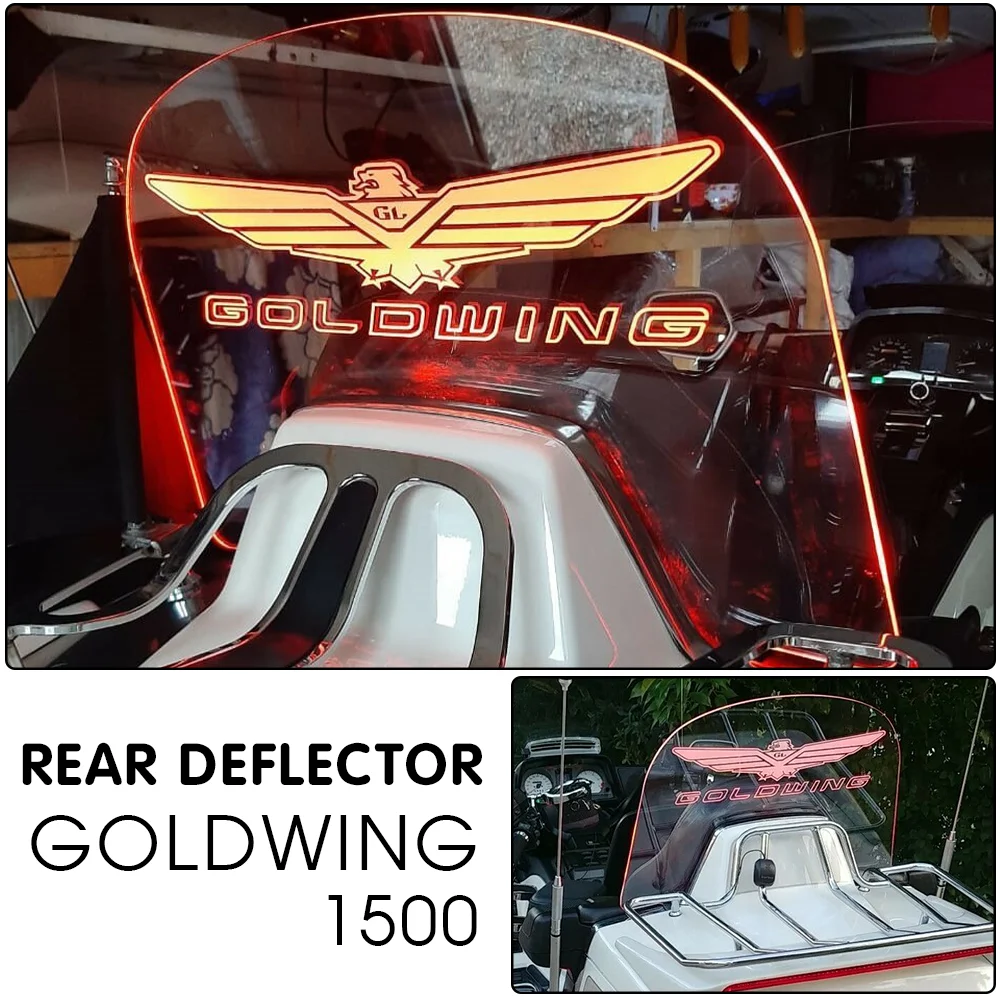 GOLDWING GL 1500 Accessory LED Rear Air Deflector for HONDA Gold Wing GL1500 With Light Rear Windshield GOLDWING1500 GL1500