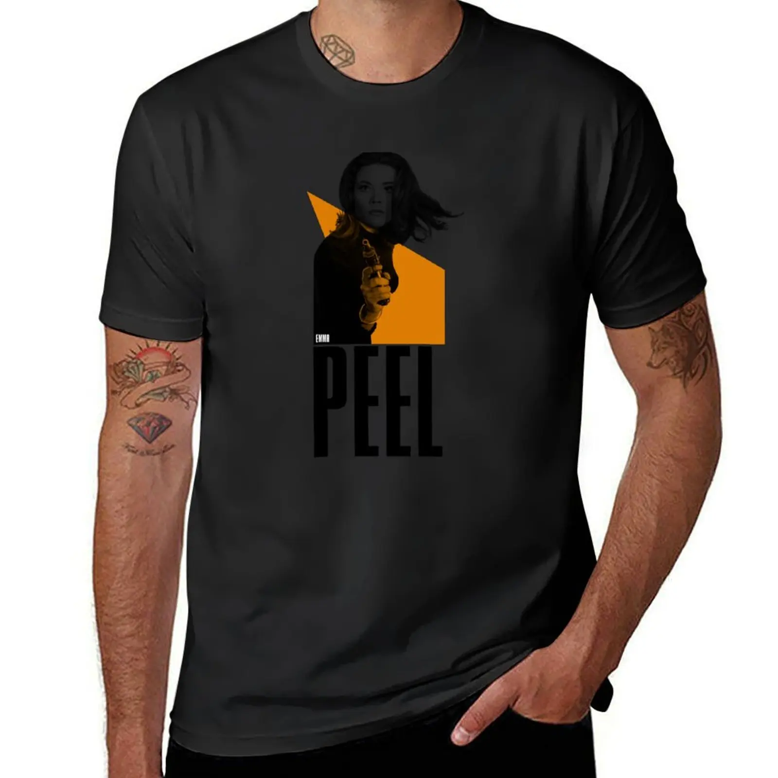 Steed & Mrs Peel Mens T-Shirt cute tops summer clothes anime t shirts men