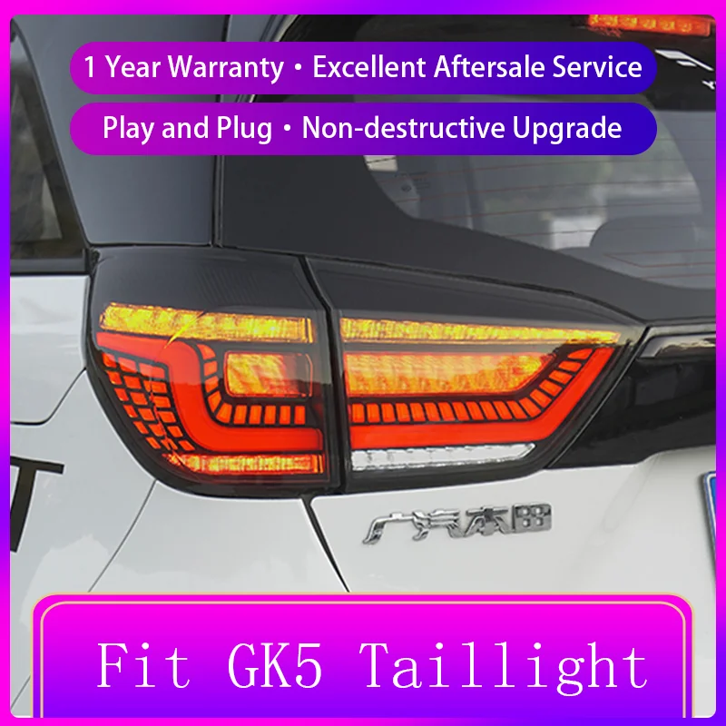 Car Taillight Styling FOR Honda Fit GK5 2021-2023 Tail Light DRL Rear Lamp Upgrade LED A Pair of Auto Tool Dynamic Accessories