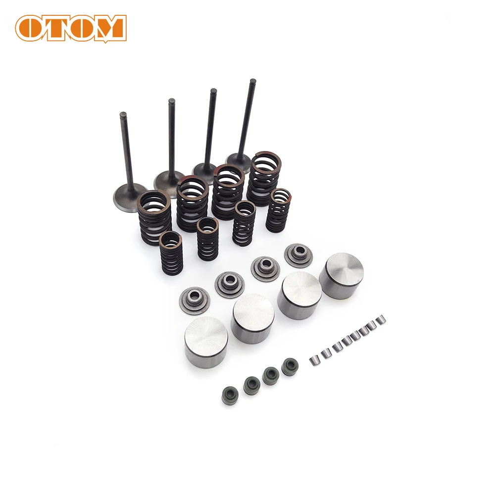 OTOM Motorcycle Intake Exhaust Valve Spring Seat Top Tube Lock Clip Clamp Oil Seal For HONDA AX-1 NX250 Off-road Pit Dirt Bikes