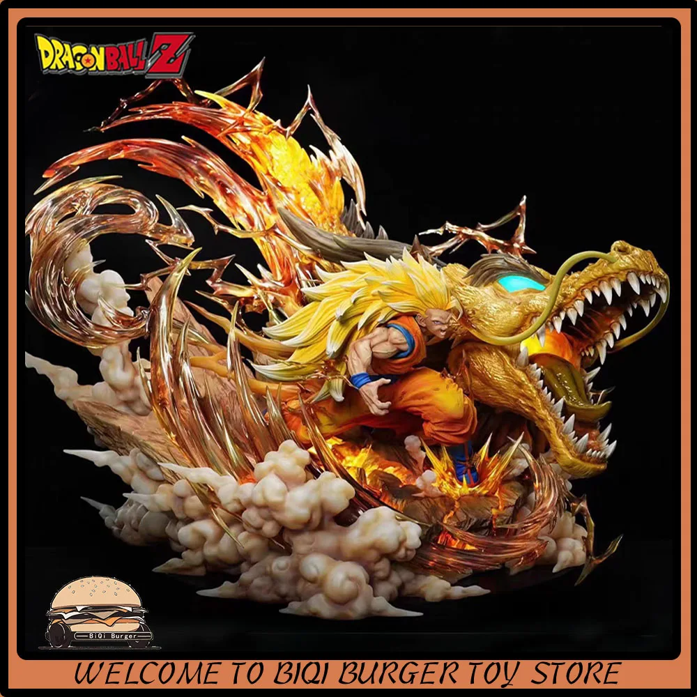 

25cm Dragon Ball Anime Figures Son Goku Shenron Action Figure Super Saiyan 3 Pvc Statue Model Collection Desk Decoration Gifts