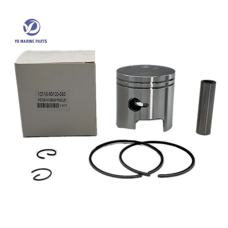 12110-93120-050 Piston Set Std With Rings（O/S:0.5MM）for Suzuki Outboard 2T 9.9HP 15HP DT9.9 DT15 Boat accessories 12110-93120