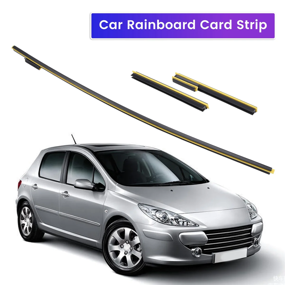 8251L3 Car Rainboard Card Strip Front Windshield Lower Card Strip for Peugeot 307 308 408 Citroen C4 C4 Pallas