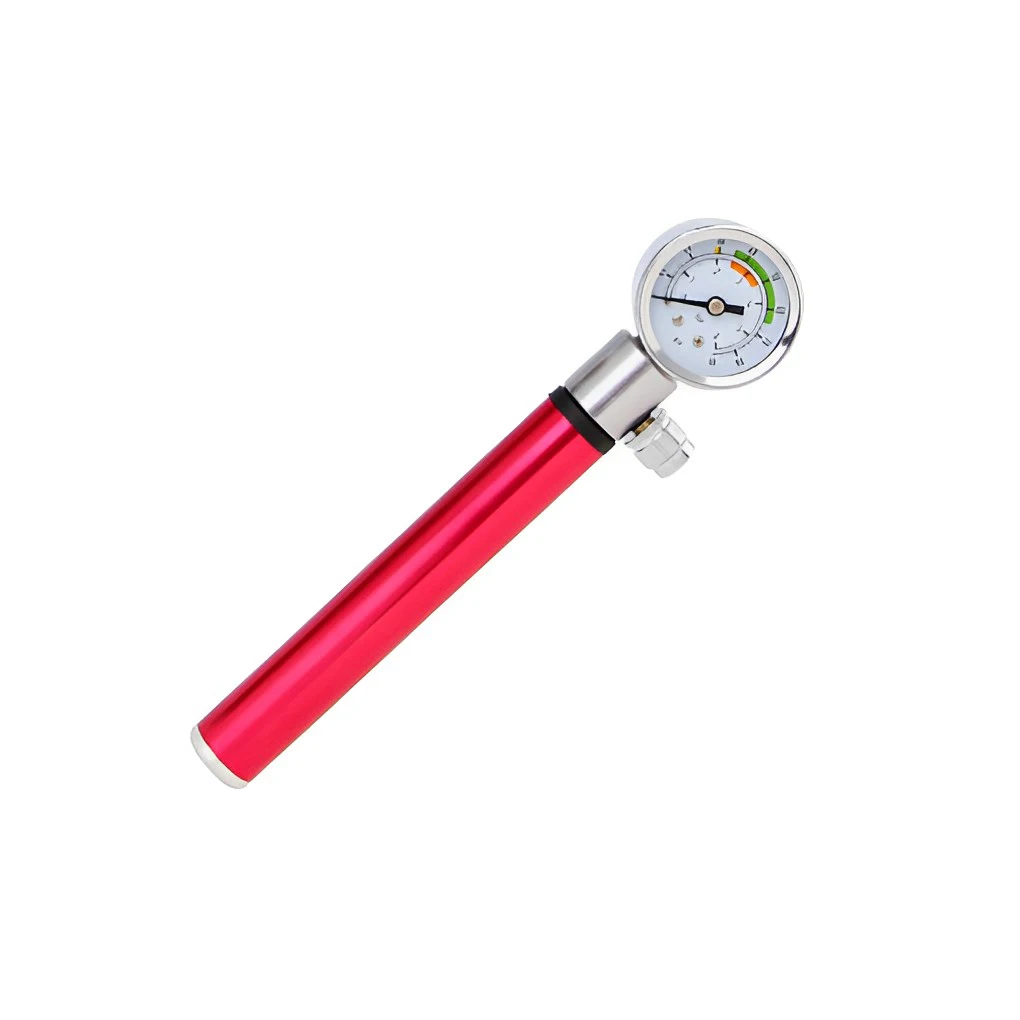 Gonfiatore per pneumatici Pompa per bici Strumenti di gonfiaggio Tasca in lega di alluminio Funzionamento semplice Scala trasparente per mini pompe per principianti