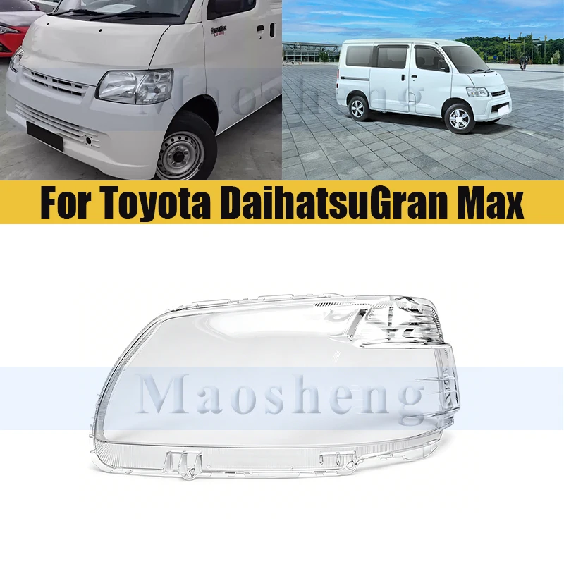 

Front Bumper Headlight Cover For Toyota DaihatsuGran Max 2007-2019 Shell Shade Head Lamp Glass Head Light Lens Caps