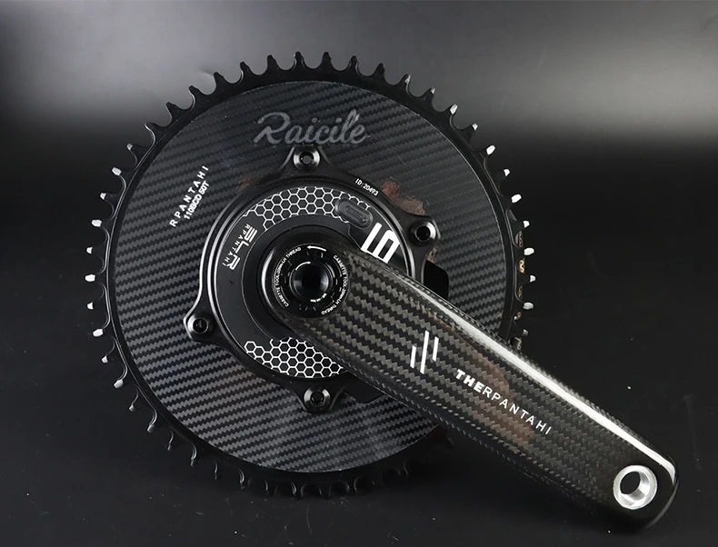 RPANTAHI Rennrad Carbonfaser-Kurbelgarnitur SLR Leistungsmesser Fahrrad-Kettenblattklemme Intelligente Fahrpräzision – Detail 19