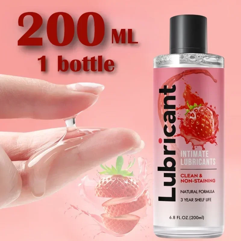 Lubricante a Base de agua de 200ml para sexo Anal, Gel vaginal para masaje corporal íntimo, crema lubricante japonesa AV para masturbación de adultos