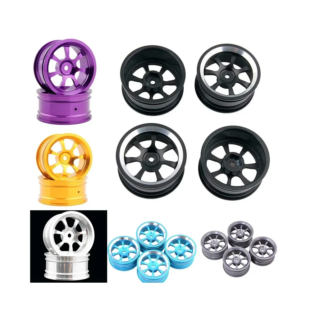 

RC Aluminum Wheel 4pc D:52mm W:26mm Fit HSP HPI 1:10 On-Road Drift Car Rim 107