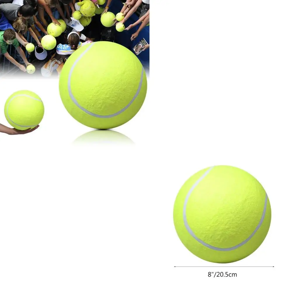 

Q39E Dogs Interactive Big Inflatable Tennis Ball Pet Supplies Outdoor Dog Toy