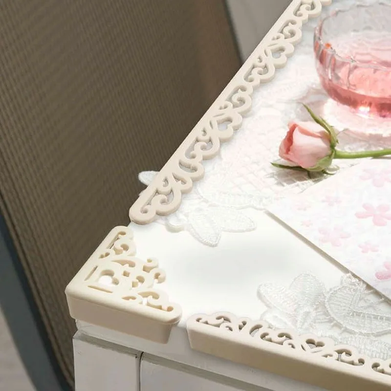 4Pcs Baby Safe Corner Protector Hollow Out Flower Pattern Soft Kids Table Desk Corner Guard Children Edge Guards