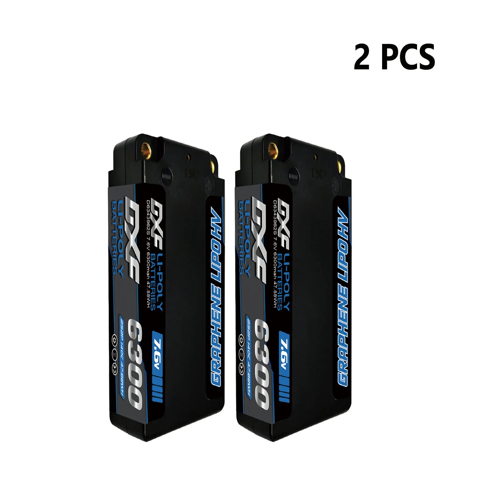 DXF 2S 7,6V 5mm Bullet Graphene 9200mah 8000mah 7200mah 8400mah 10000mah Lipo Batterie Wettbewerb Short-Pack für RC 1/10 Auto