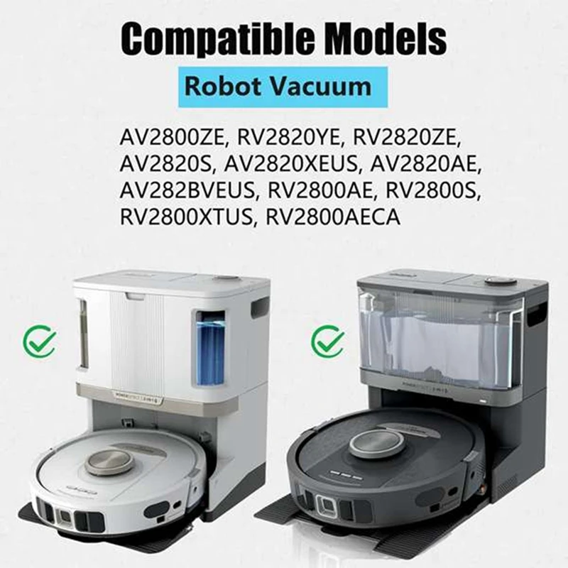 Untuk Shark RV2820ZE AV2820AE AV2800ZE RV2820YE AV2820S AV282BVEUS Vakum Sikat Sisi Utama Busa Filter Utama Bantalan Pel