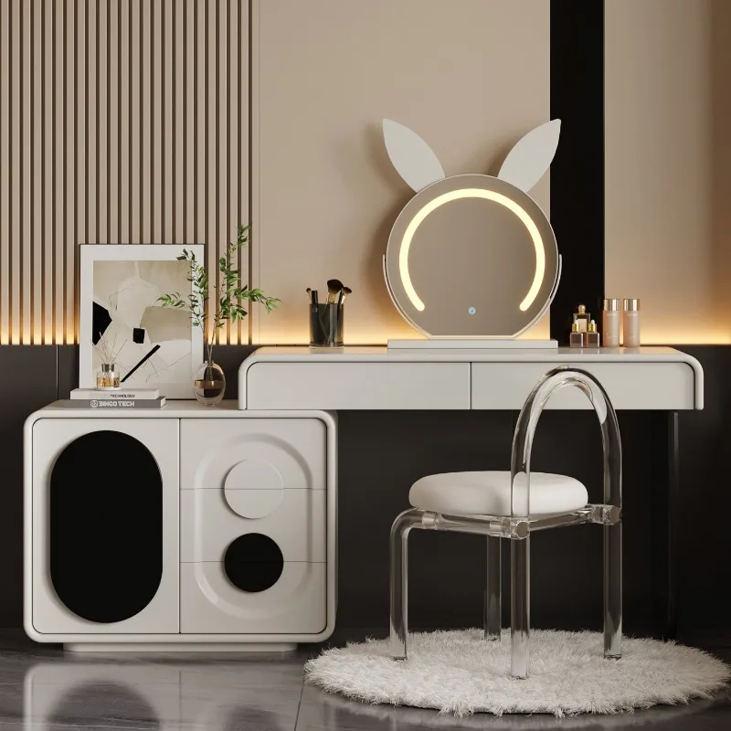 

Organizer Containers Dressing Table Princess Flowers Desk Wooden Dressing Table Natural Makeup Mesa De Maquillaje Furnitures