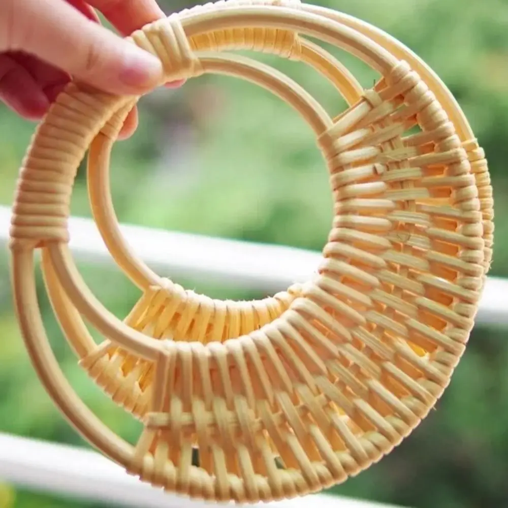 Detachable Straw Bag Handles Handbag Handles Bag Handle Replacement Tote