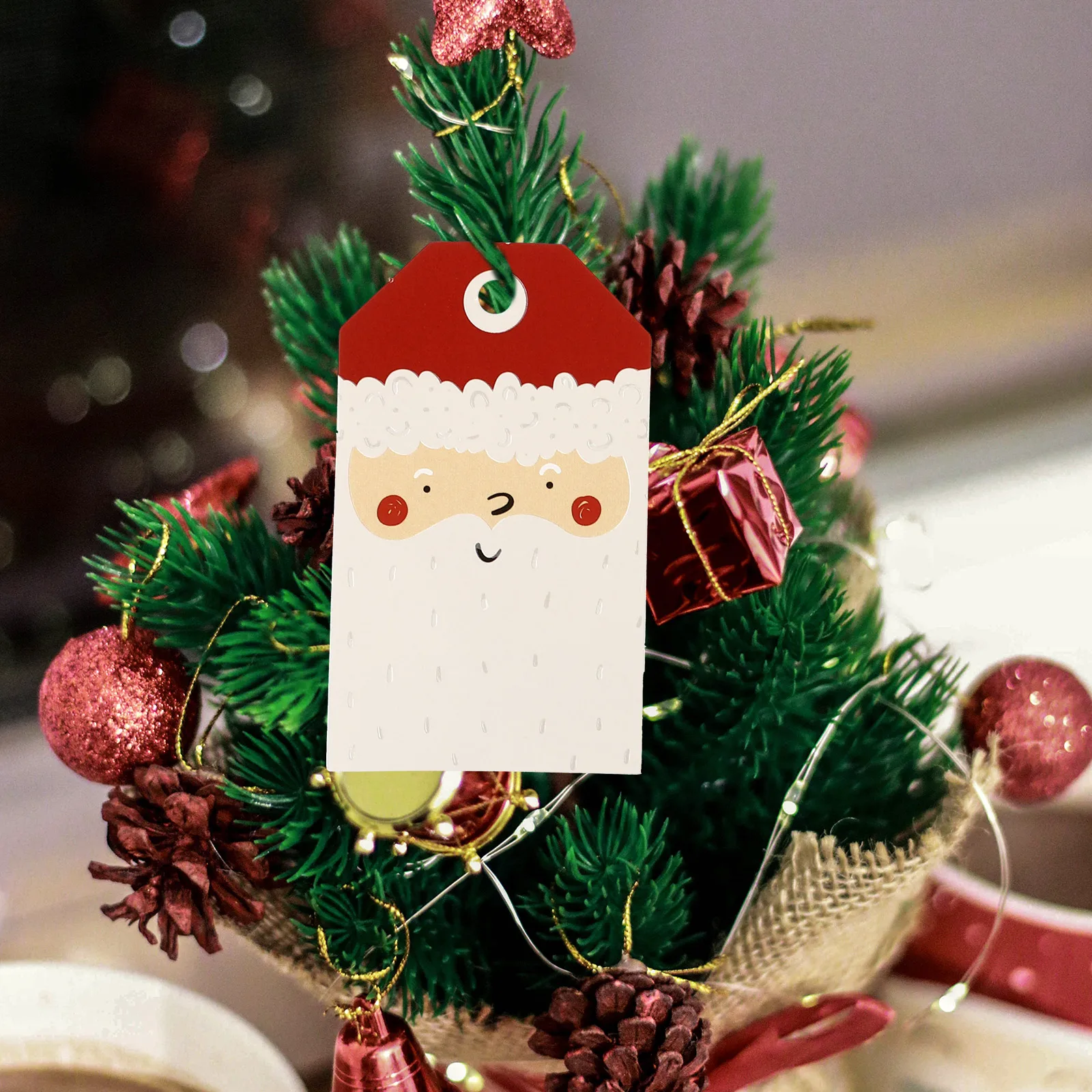 

24 Pcs Christmas Tree Decoration Hanging Card Accessories Tags Holiday Ornaments for