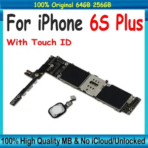 Bilashmart 100% Original Unlocked Mainboard IPhone 6S Plus 5.5inch Motherboard Clean ICloud Plate 16GB / 64GB / 128GB Logic Board