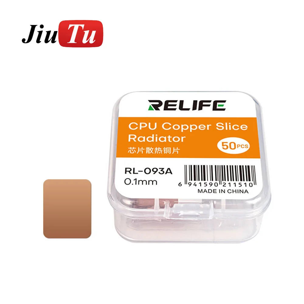 RELIFE Outils de Réparation RL-093A/B/C 50Pcs Puce Dissipateur De Chaleur Feuille De Cuivre Avec bain Corrosion 02/10/2018 pour la Réparation De Téléphone Portable