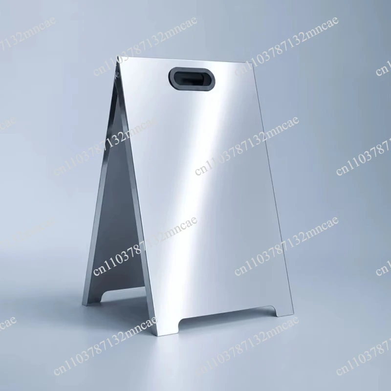 Mirror Stainless Steel Display Board, Floor-to-ceiling Folding A-shaped Board Billboard, Vertical Display Rack At The Outdoor