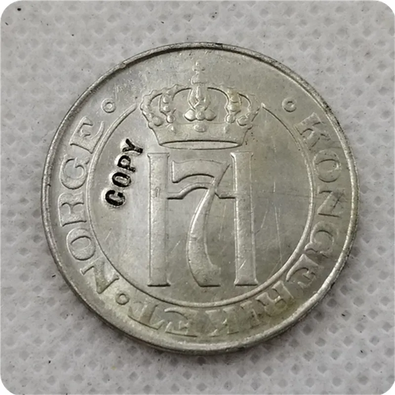 1918,1920 Norway 5 Ore (Iron) KM#388 COPY