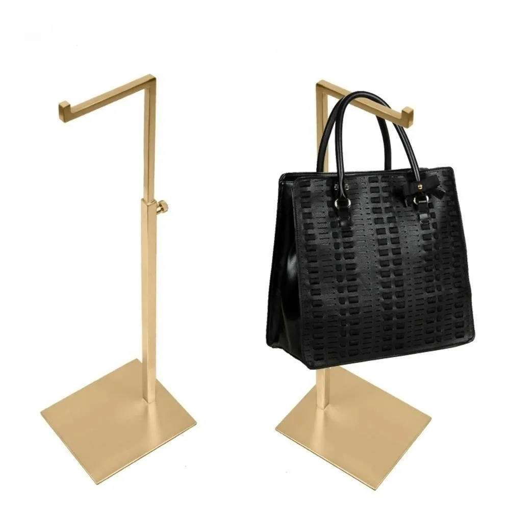 2PCS 7-Shaped Stainless Steel Bag Display Rack Display Stand Bag Holder Display Bag Rack Leather