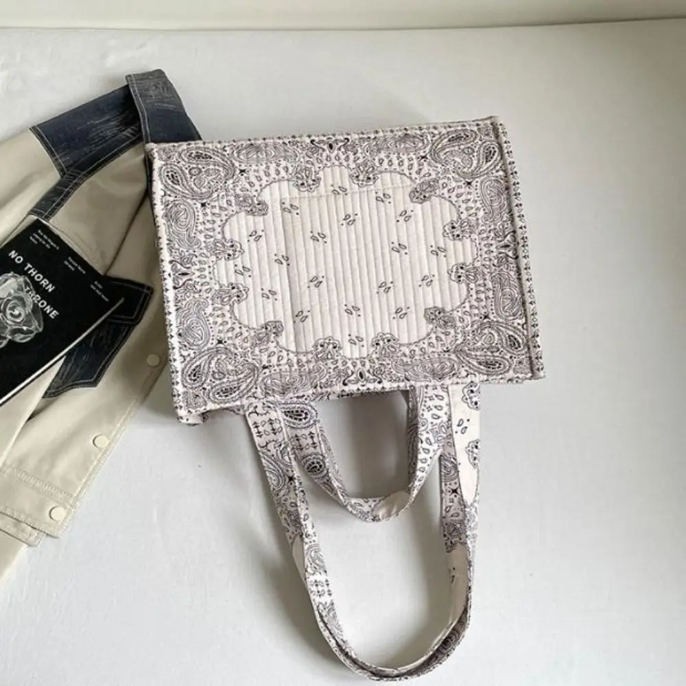 New Large Capacity Vintage Printed Tote Bag Lightweight Vintage Pattern Women Handbag Cloth Shoulder Carry bag Daily Outfits
