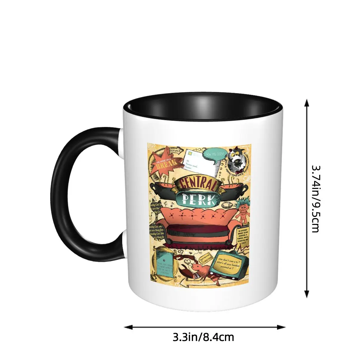Classic Friends TV Programs Mug Funny Ceramic Coffee Cups Tea Mugs Milk Cup Drinkware Gifts for Friends