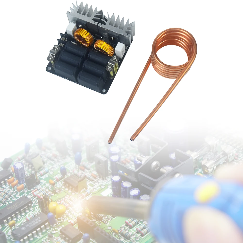 Низковольтный нагреватель 1000 Вт, DIY 12-48 В, катушка с обратным ходом, нагреватель, низковольтный нагревательный модуль для DIY, закалка, отпал