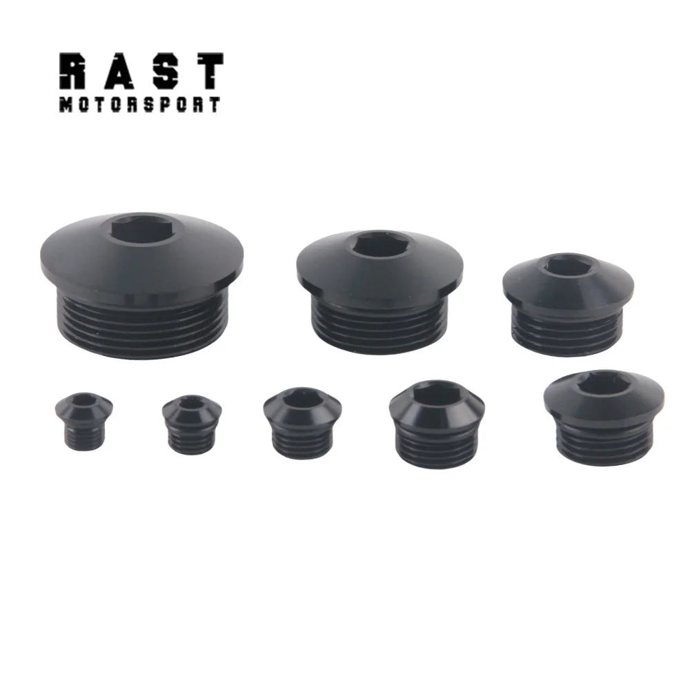 

Алюминиевая розетка ORB с шестигранным уплотнительным кольцом, вилка ЧЕРНАЯ AN3 AN4 AN6 AN8 AN10 AN12 AN16 AN20