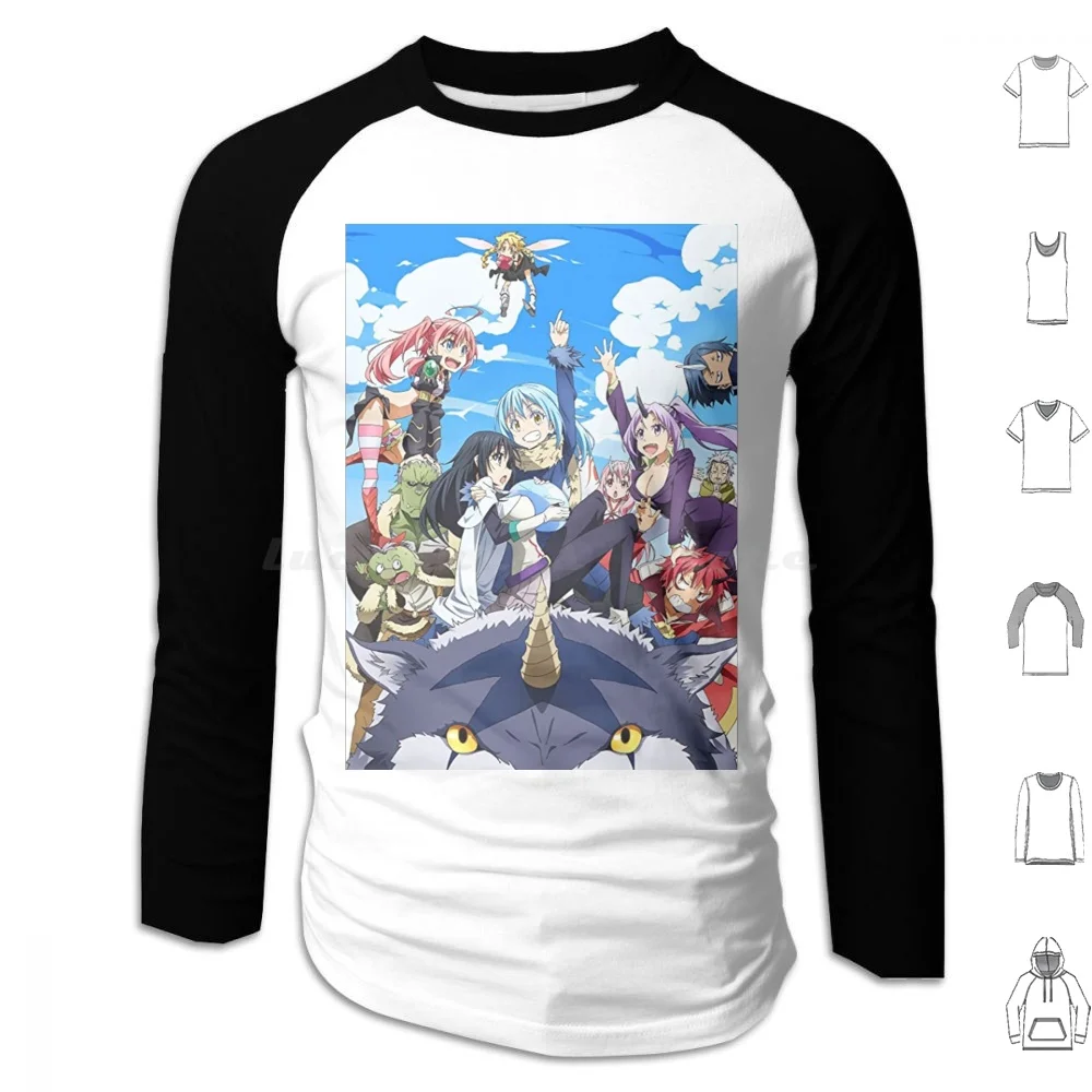 أنيمي 3 هوديي قميص قطني بكم طويل أنيمي مانغا مانغا ريمورو تيمست ديابولو تينسي شيتارا الوحل داتا كين ميليم نافا فيلدورا