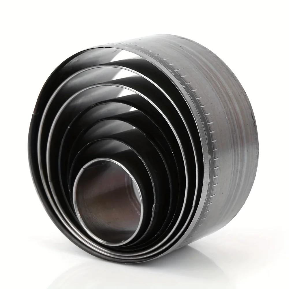 

Набор из 7 штампов для резки кожи, инструменты для работы с кожей, острые круглые вырубные штампы, набор круглых вырубных форм для вырезания отверстий