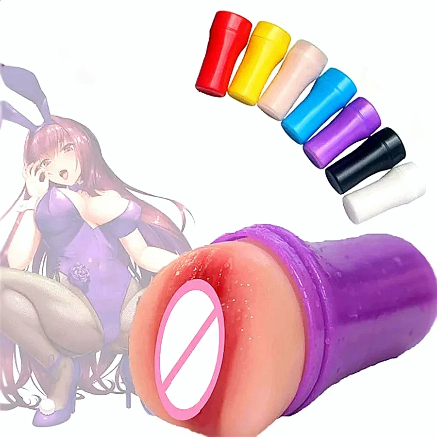 Portable Pocket Pussy Realistic Vagina Anal Masturbation Cup Aircraft Cups Blowjob Adult Sex Toys For Men Male Masturbator Cup