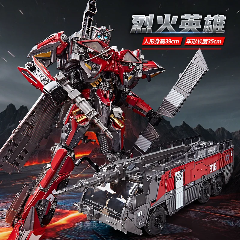 YOUHU H38A Robot transformateur jouet camion de pompier figurine Blaze Hero véhicule modèle à collectionner jouet cadeau pour enfants adultes