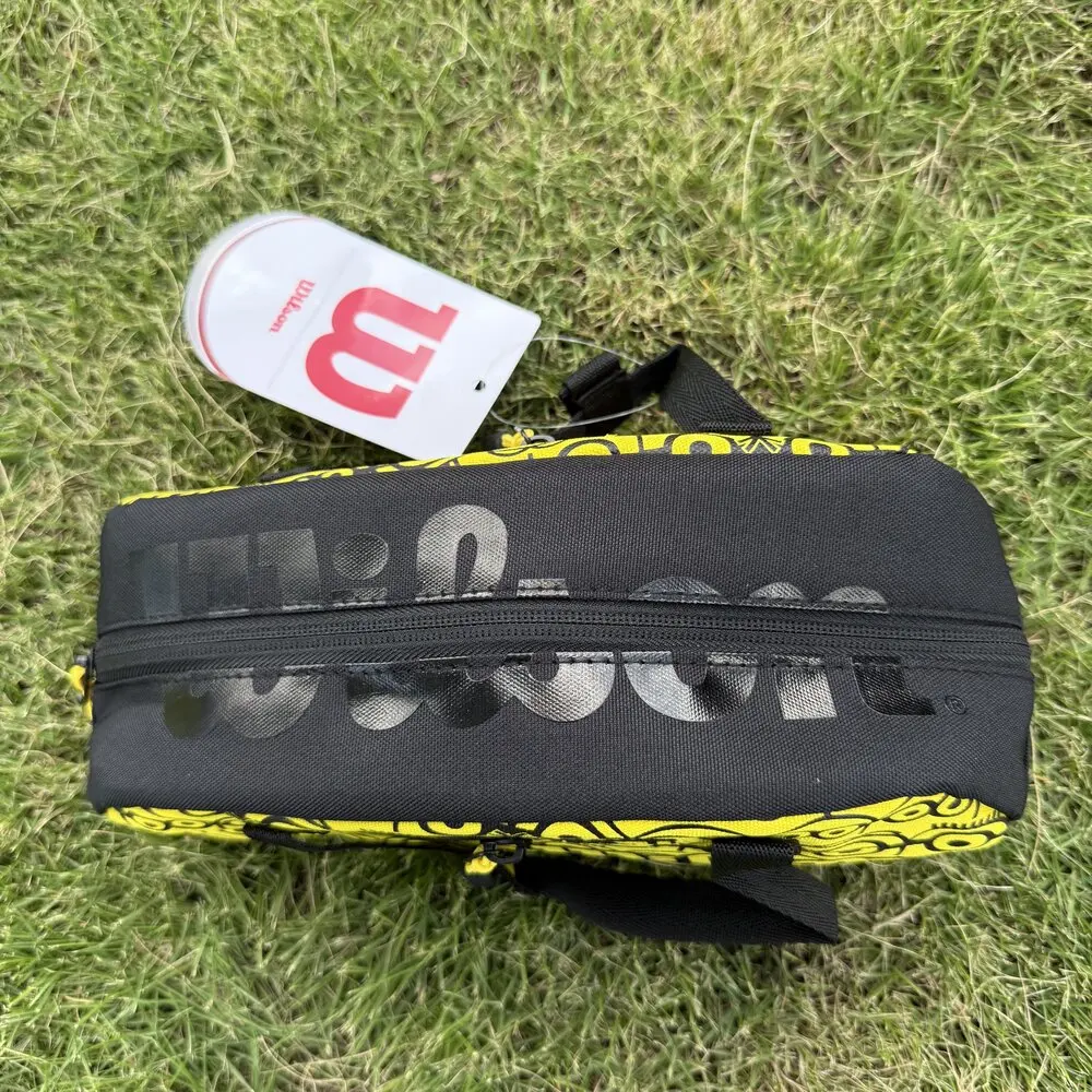 Wilson Minions Mini Tennis Bag French Open Orange White Handheld Mini Tennis Key Pack Daily tennis accessory storage bag