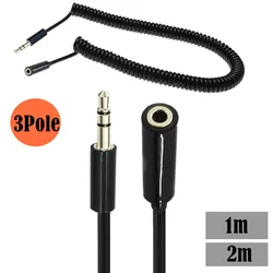 3.5mm TRRS connector Spring Coiled Cable RODE Sc7 By VIDEOMIC GO Video Micro-type Mics 1/8‘’4 3 pole Audio cord Male to Female