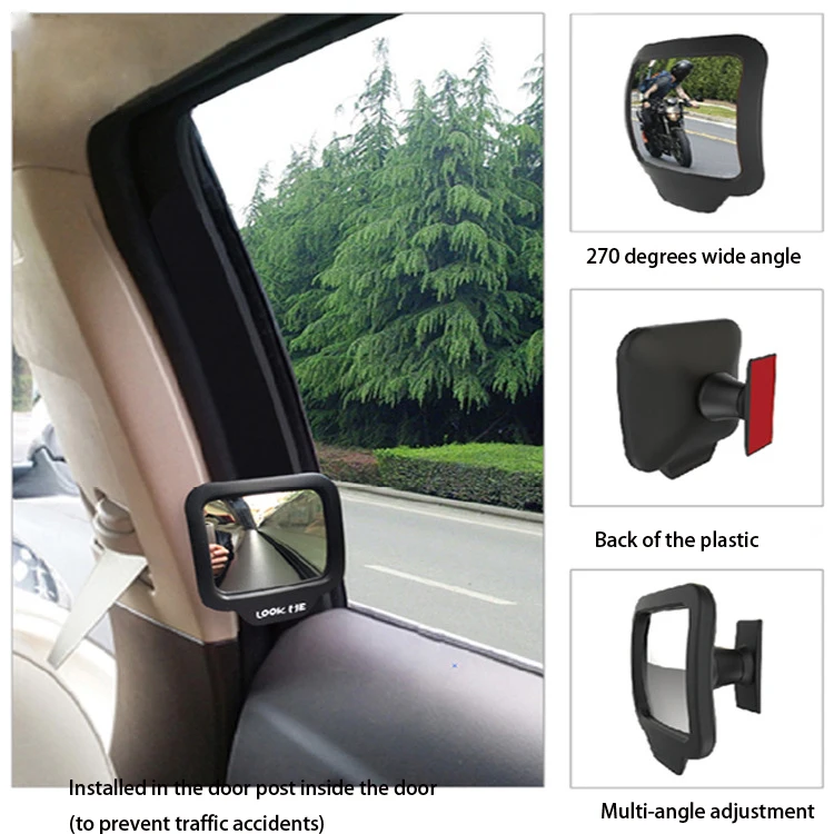 Degrees Wide Angle Car Rear Magnet Mirror Car Auxiliary Rearview Mirror Eliminate Blind Point For Car Safety